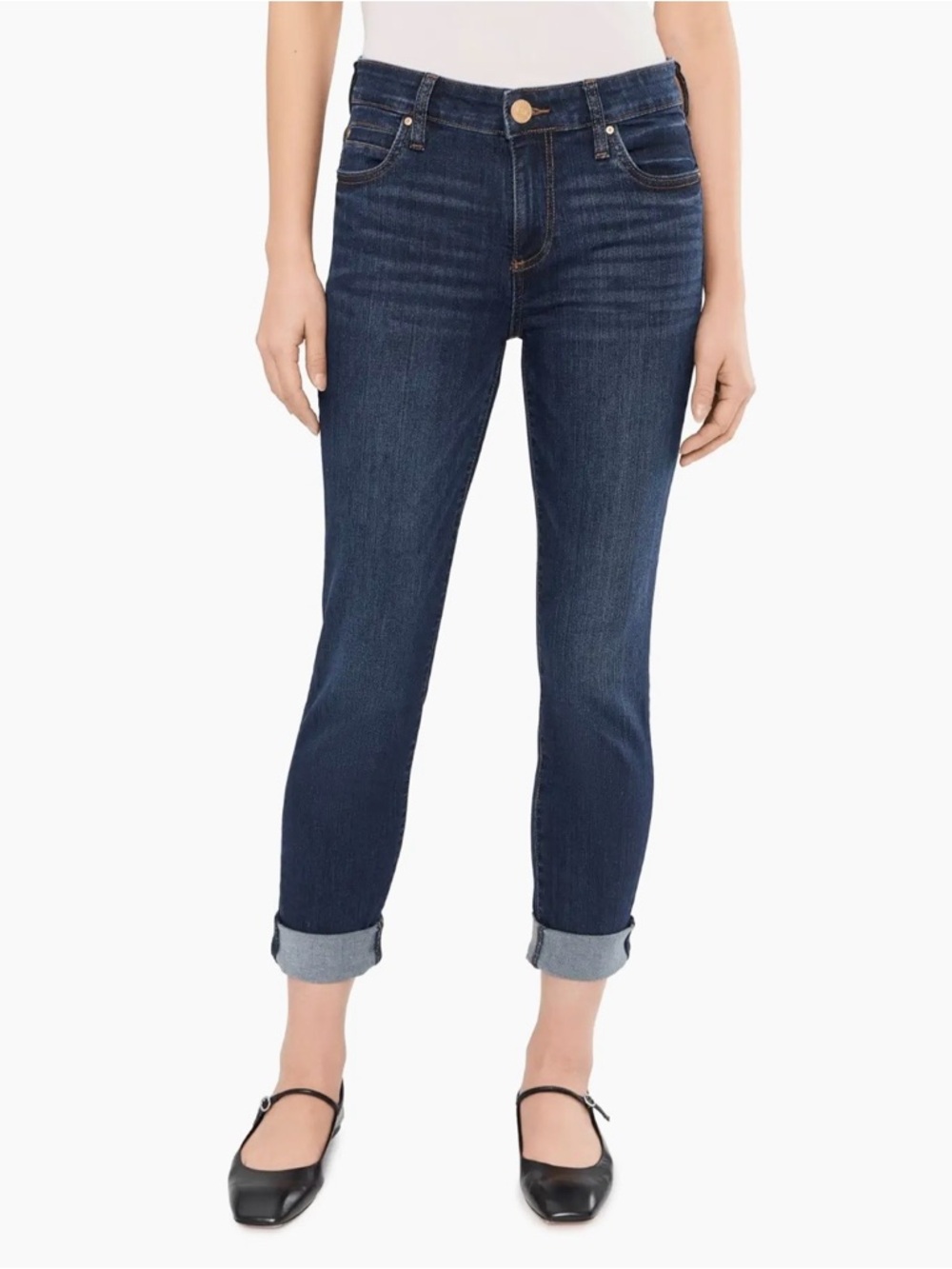 Kut from the Kloth Mid Rise Catherine Boyfriend Jeans 12